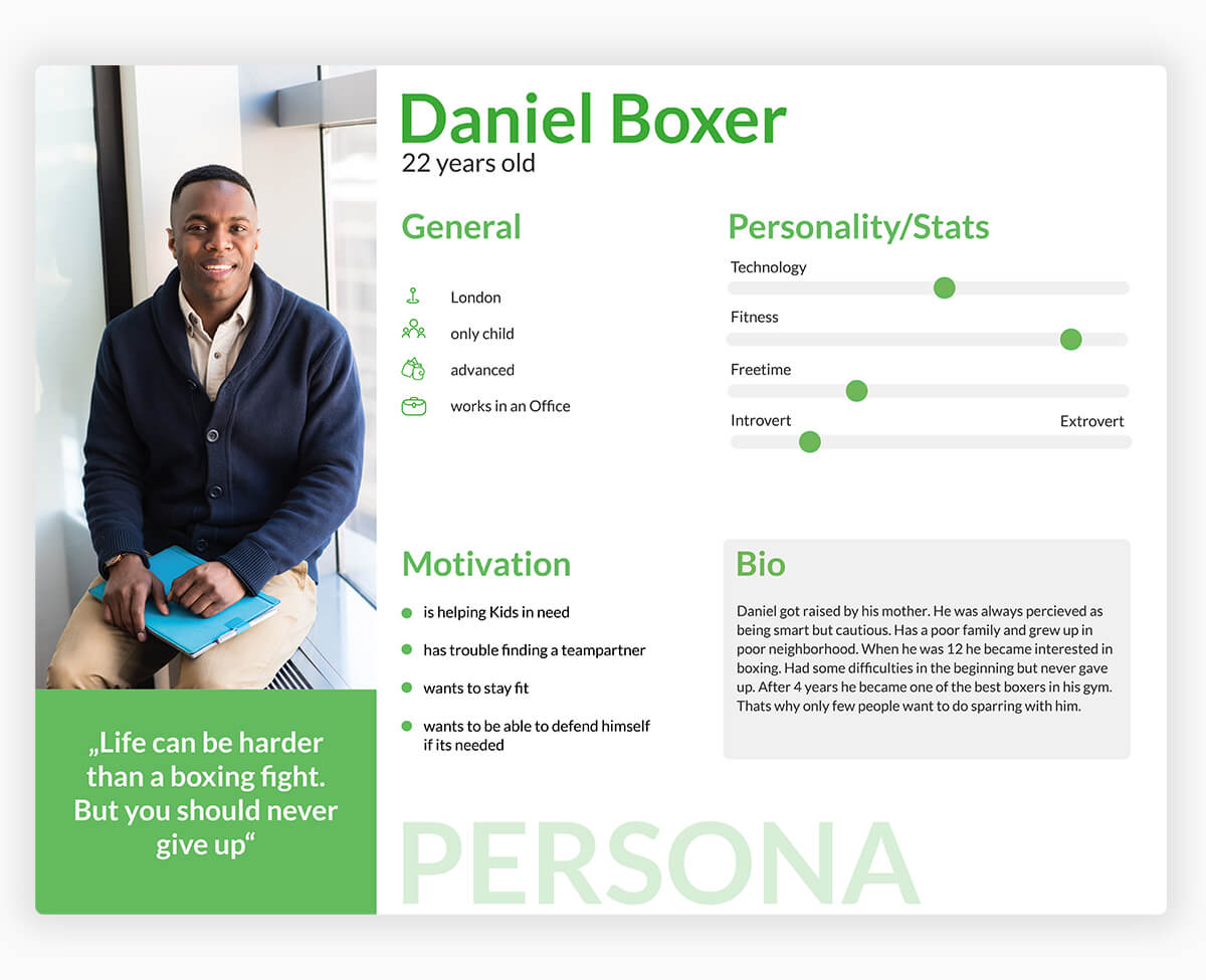 Persona from Daniel Boxer