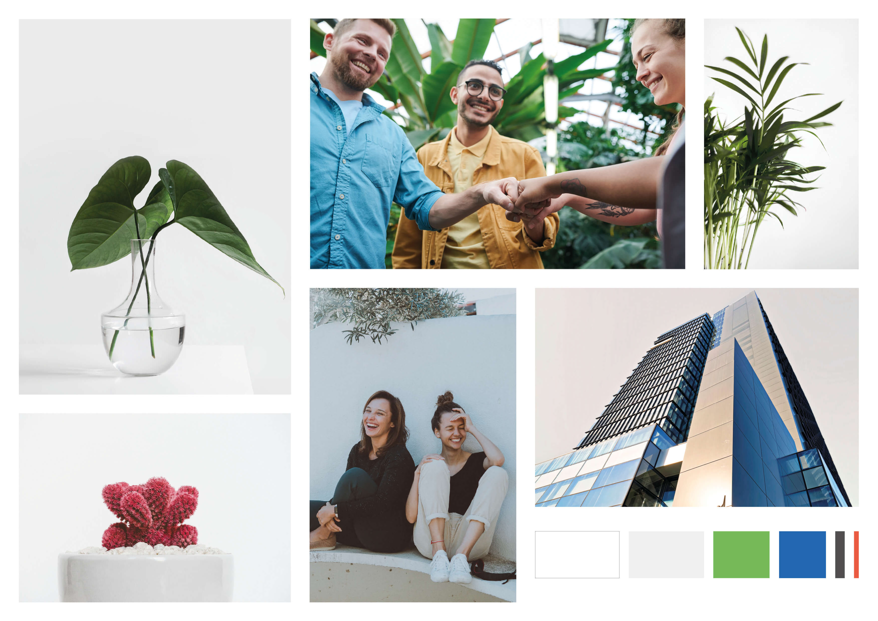 Moodbard for the high fidelity design