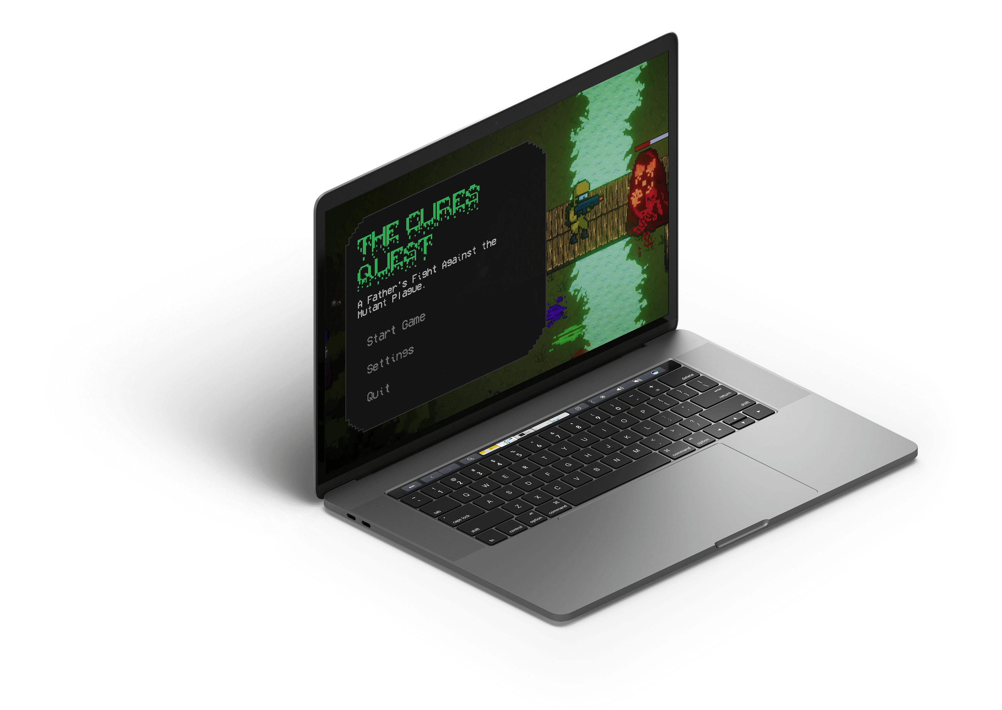 The cures quest start screen