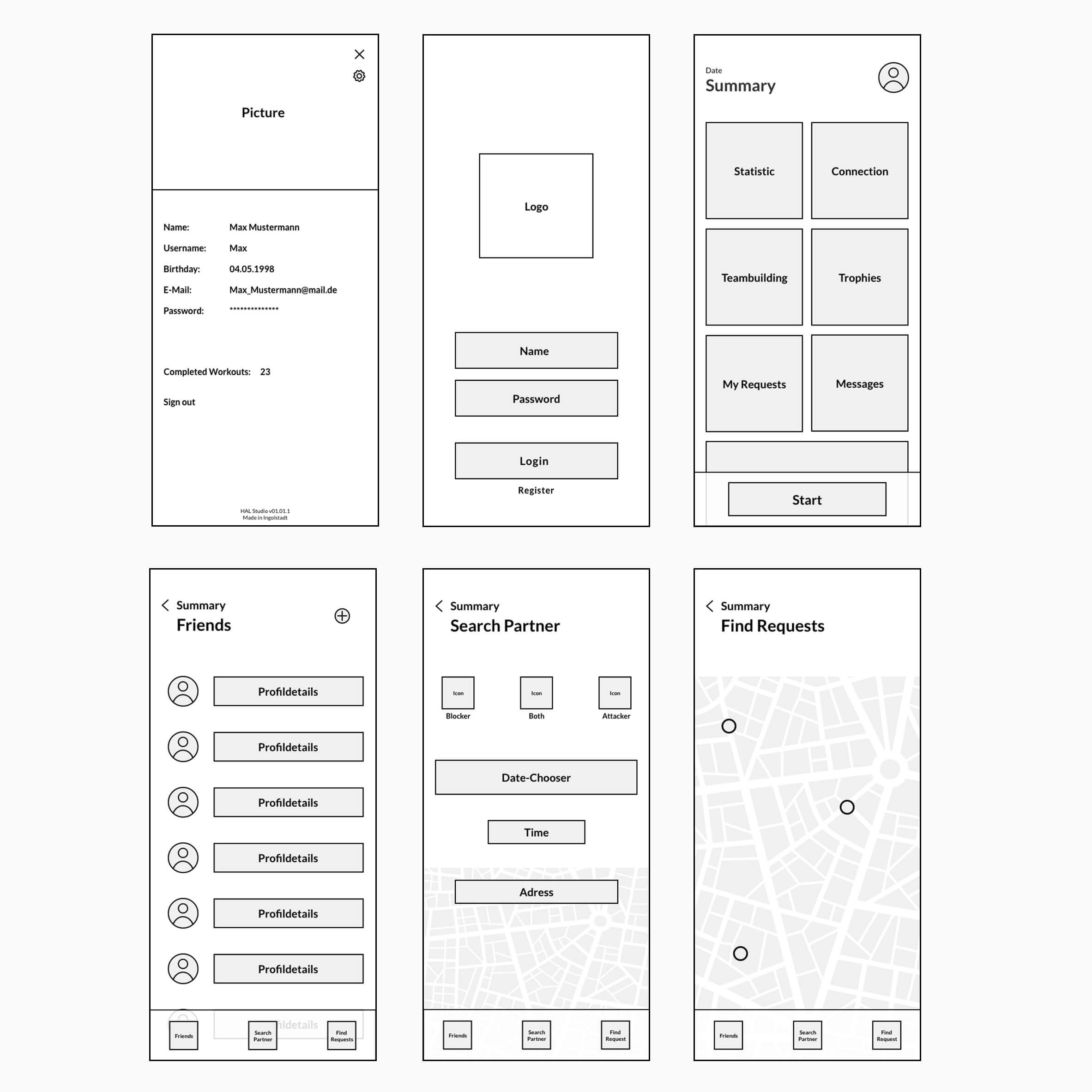 Hal Studio wireframe insights